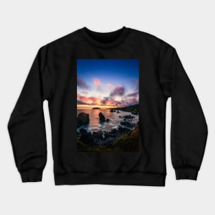 Sunset at a Rocky Beach Crewneck Sweatshirt